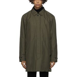 Z Zegna Mens Microtene Mac Coat X-Large Green Raincoat - NWT $940